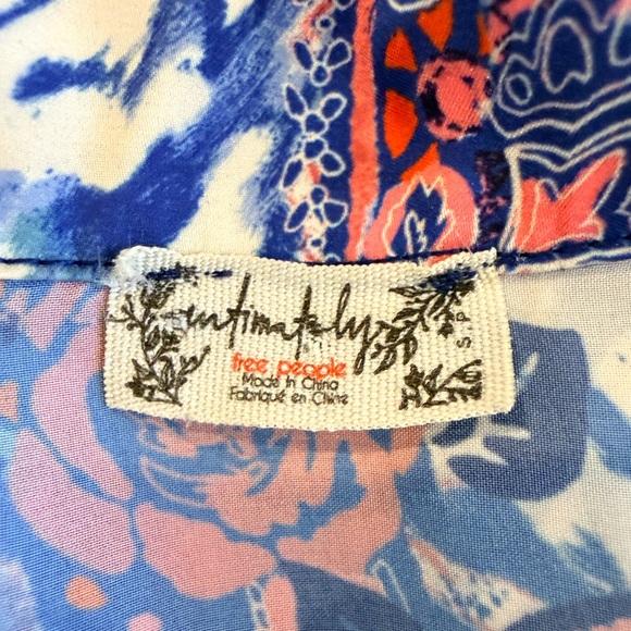 Free People Pink and Blue Floral Pajama Set - Picture 13 of 14